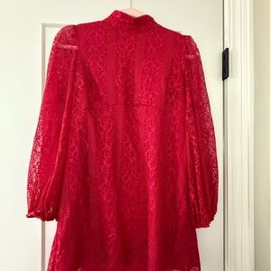 Red Anthropologie Dress